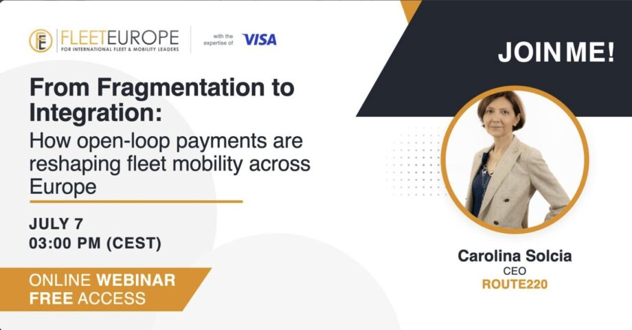 Fleet Europe Webinar with Visa - Carolina Solcia